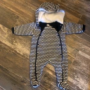 Nordstrom Baby baby and white stripe bunting